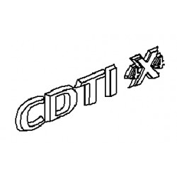 Napis ''CDTI 4x4'' na tył INSIGNIA