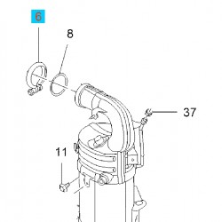 Klamra, zacisk katalizatora 55566094 (Astra H,J, Cascada, Insignia, Signum, vectra C, Zafira B,C)