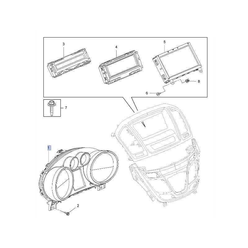 Licznik, zegary, VDO 20984546 (INSIGNIA)