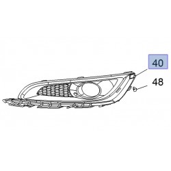 Zaślepka, kratka halogenu prawa 23175793 (Insignia)