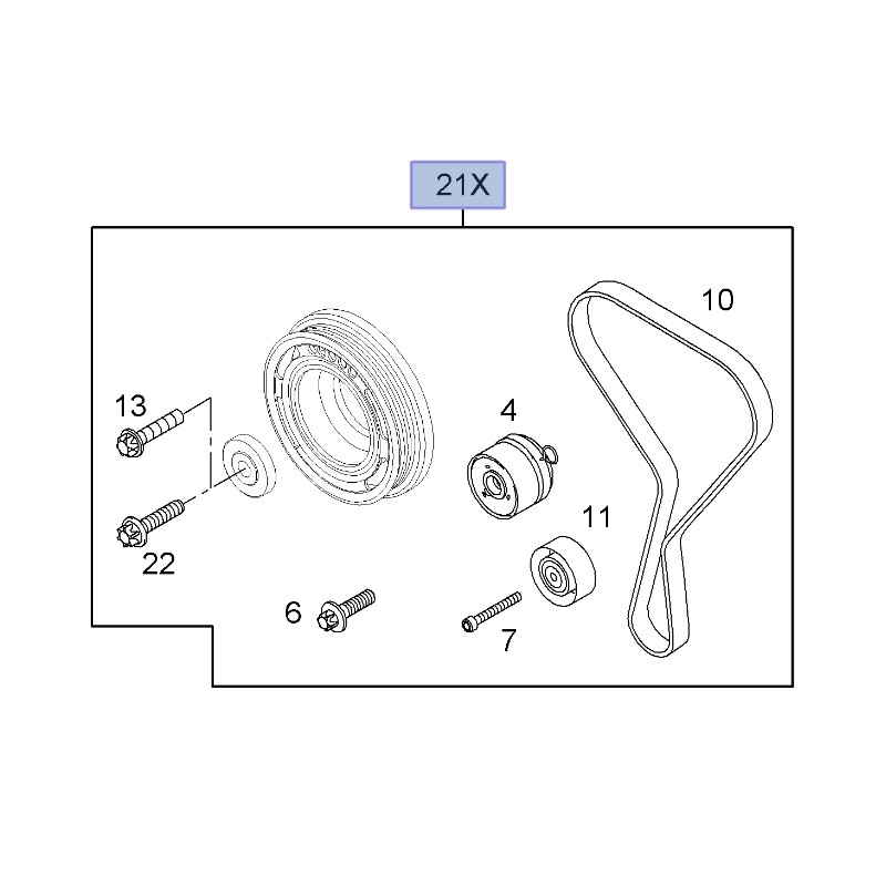 Komplet, zestaw rozrządu Z16XE,Z16XEP 95516739 (Astra G,H, Corsa D, Meriva A, Insignia, Vectra C, Zafira B)