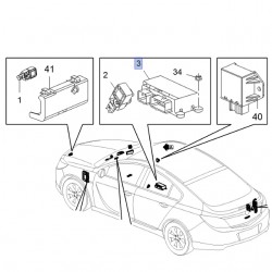 Sterownik poduszek Airbag 22922716 (Insignia)