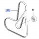 Pasek wielorowkowy alternatora 12605208 (Antara, Insignia A)