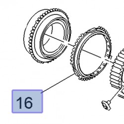 Synchronizator 5-6 biegu 55556581 (Adam, Cascada, Corsa D, E, Insignia A, Astra H, J, K, Meriva B, Mokka, Zafira B)