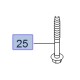 Śruba tulei obudowy mechanizmu różnicowego 11589282 (Insignia A)
