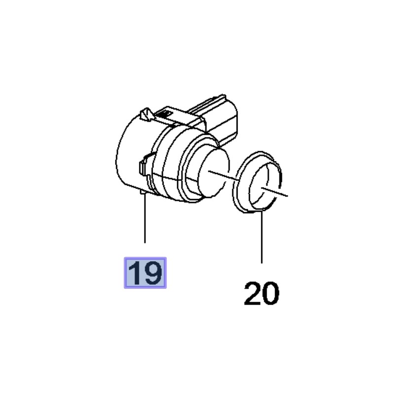 Czujnik parkowania 39006734 (Ampera, Astra J, Cascada, Insignia A, Meriva B, Mokka, Zafira B, C)