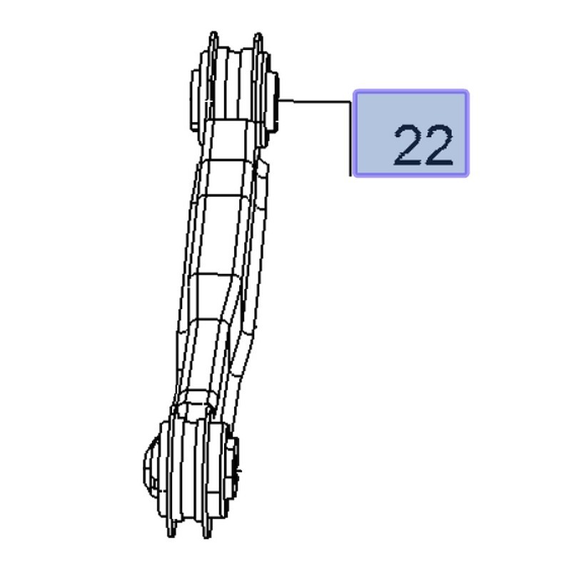 Wahacz tylny górny 22978382 (Insignia B)