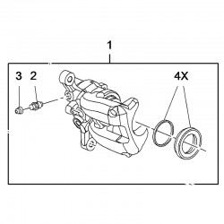 Zacisk hamulcowy tylny, prawy 95526042 (Insignia B)