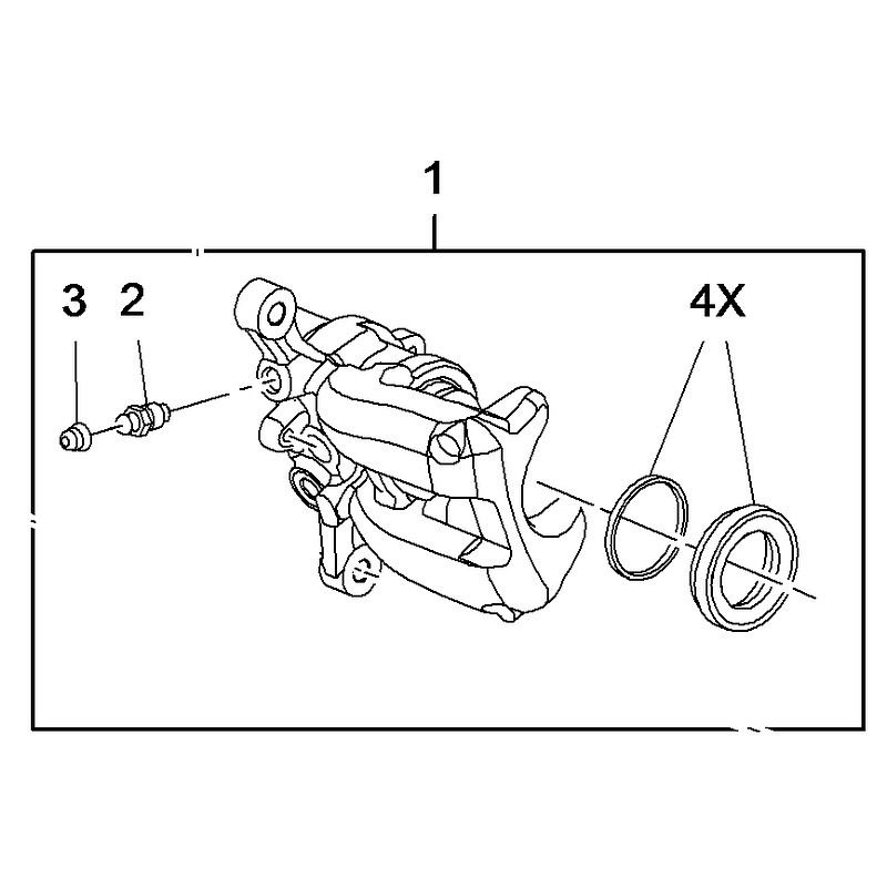 Zacisk hamulcowy tylny, prawy 95526042 (Insignia B)