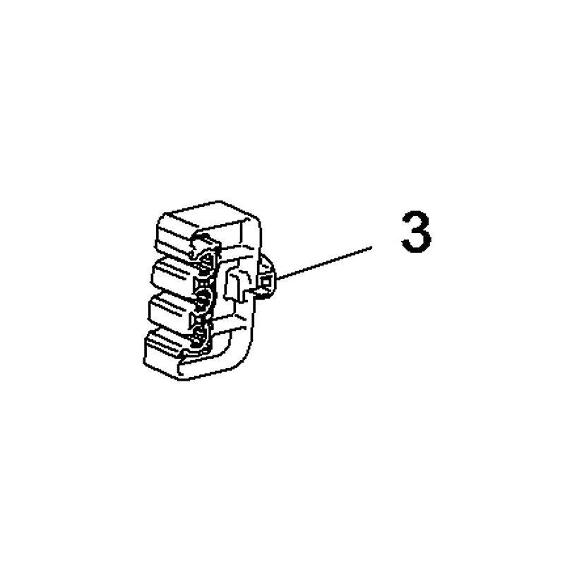 Spinka, mocowanie przewodu hamulcowego 11547563 (Insignia B)