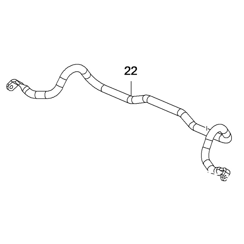 Stabilizator przedni, drążek stabilizatora YR00086980 (Insignia B)