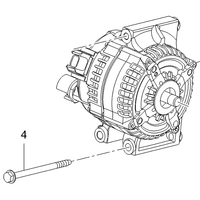 Śruba alternatora M8 11612204 (Astra J, K, Cascada, Insignia A, B, Mokka / Mokka X, Zafira C)