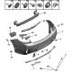 Komplet bocznych wsporników parkowania w zderzaku tylnym 95531283 (Insignia A)